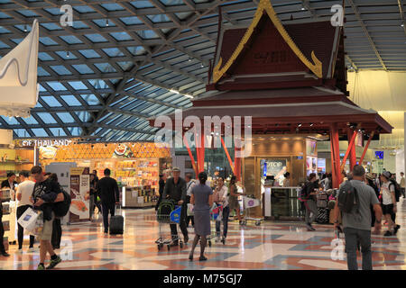 Thailand, Bangkok, Suvarnabhumi Airport, duty free shopping, Stock Photo