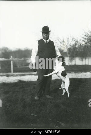 John McCullough with dog (NBY 15) Stock Photo