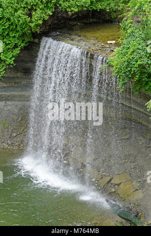 Bridal Veil Falls on Manitoulin Island in Ontario Stock Photo