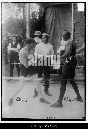 Marty Cutler, Burns, Jack Johnson LCCN2014691921 Stock Photo