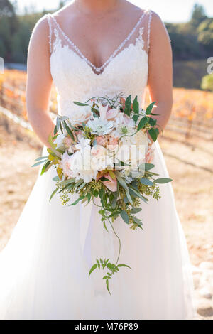 Bride Bouquet at Wedding Stock Photo