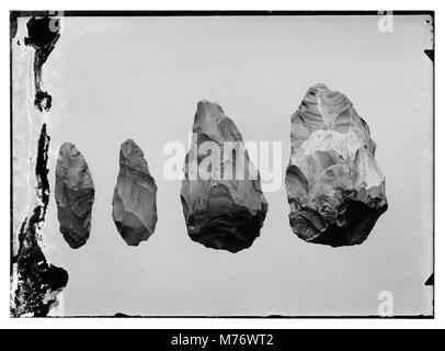 A collection of prehistoric flints, showcasing tools used by early ...