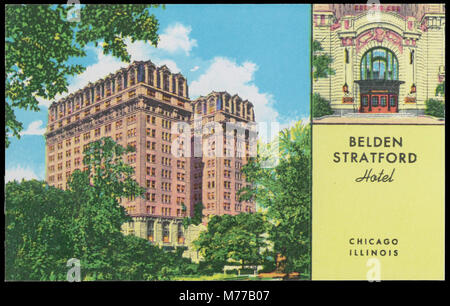 Belden Stratford Hotel, Chicago, Illinois (NBY 8344) Stock Photo