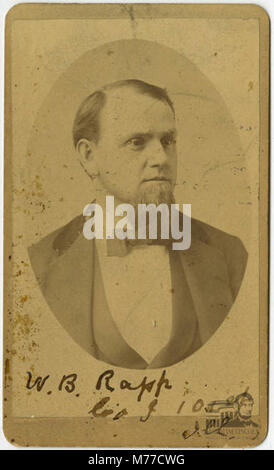 A photograph of W. B. Rapp, a historical figure, captured in a portrait ...