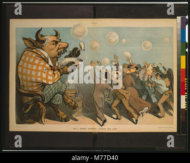 Wall Street bubbles; - Always the same - J. Ottmann Lith. Co. ; Kep. LCCN00650795 Stock Photo