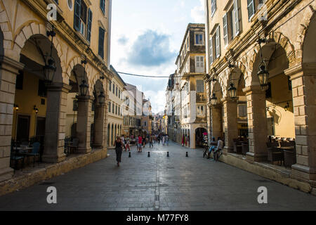 The old town of Corfu, Ionian Islands, Greek Islands, Greece, Europe Stock Photo