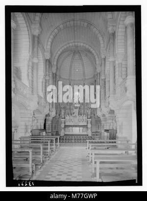 Bethlehem Carmelite Convent on western hill. Interior of chapel, central aisle LOC matpc.12550 Stock Photo