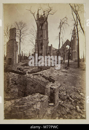 Chicago Fire of 1871, St. James Church (NBY 1345) Stock Photo