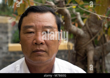 09.03.2018, Vietnam, Son My: Pham Thanh Cong, 61, former director of the Son My memorial and My Lai massacre survivor. Photo: Bennett Murray/dpa Stock Photo