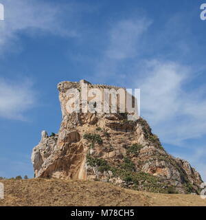 Mussomeli castle, Sicily, Italy Stock Photo