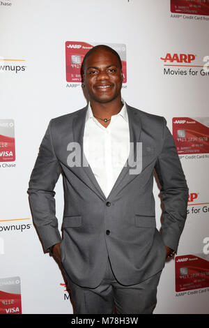 AARP's 17th Annual Movies For Grownups Awards at Beverly Wilshire Hotel on January 8, 2018 in Beverly Hills, CA  Featuring: Marcus Henderson Where: Beverly Hills, California, United States When: 06 Feb 2018 Credit: Nicky Nelson/WENN.com Stock Photo