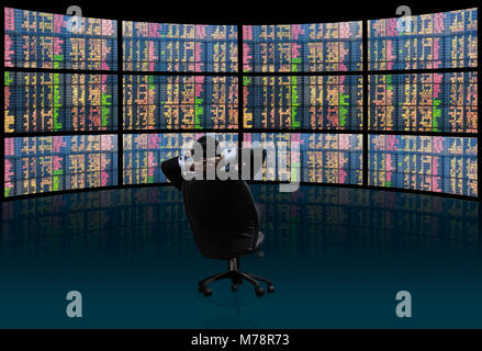Investors are looking products in the capital market. Stock Photo