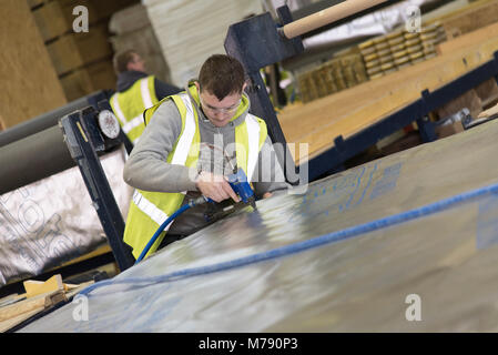 Timber Manufacturer in UK Stock Photo