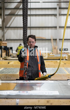 Timber Manufacturer in UK Stock Photo