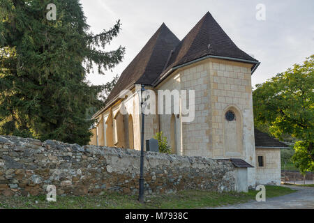 Church of the Virgin Mary of the Snows in the historic mining town of Banska Stiavnica, Slovakia. UNESCO World Heritage Site. Stock Photo