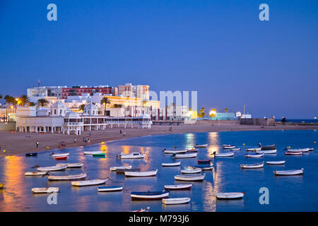 La Caleta Beach, Cadiz, Spain Stock Photo