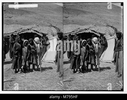 Bedouin wedding series. Bedouin children LOC matpc.05275 Stock Photo