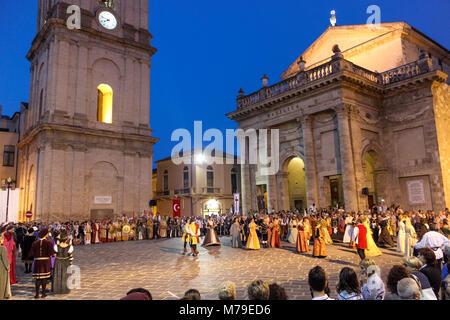 Lanciano, Italy. 09/07/2014: Mastrogiurato Medieval Historical Reenactment Stock Photo