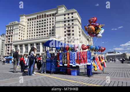 Europe, Russia, Moscow, souvenir shop, city centre, fan shop, Stock Photo