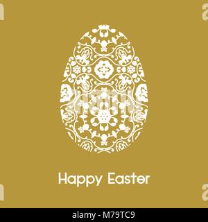 Easter card with eggs Stock Vector