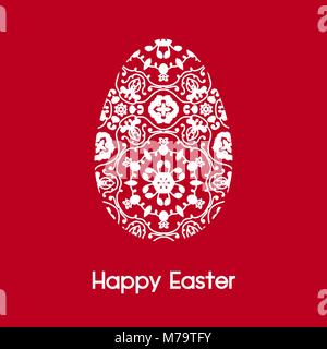 Easter card with eggs Stock Vector