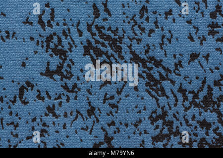 Saturated speckled fabric texture in dark blue tone. Stock Photo