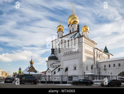 SAINT PETERSBURG, RUSSIA - FEBRUARY 22, 2018: Restored ancient Feodorovsky Cathedral, St. Petersburg, Russia Stock Photo