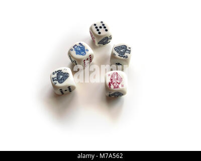 Poker dice Stock Photo