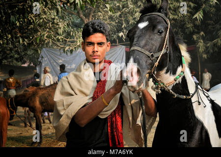 Horseman. Sonepur Mela, India Stock Photo
