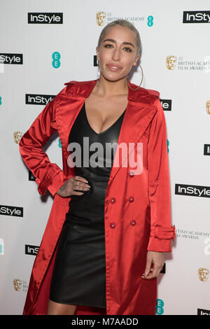 Guests attend event as fashion and beauty title throws annual party to celebrate the EE British Academy Film Awards (BAFTAs)  Featuring: Delilah Where: London, United Kingdom When: 06 Feb 2018 Credit: Phil Lewis/WENN.com Stock Photo