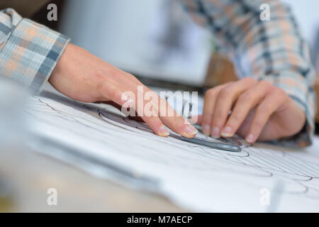 abstract technical drawings Stock Photo
