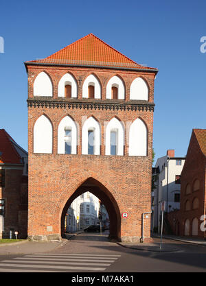 town gate Kniepertor, Old Town, Stralsund, Mecklenburg-Western Pomerania, Germany, Europe Stock Photo