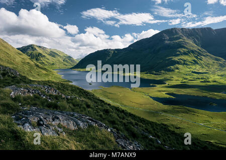 Gigantic view into the Doolough Valley, County Mayo, Ireland Stock Photo