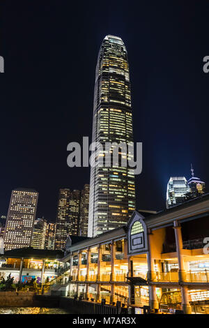 China,Hong Kong,City Skyline and International Finance Centre Building (IFC) Stock Photo