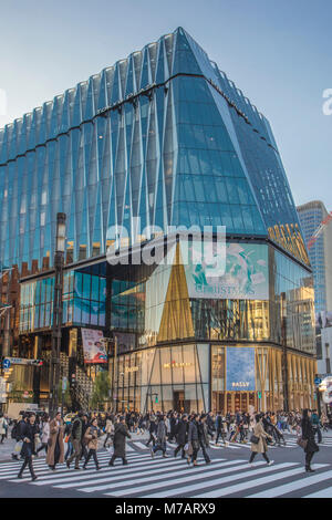 Japan, Tokyo City, Ginza District, Stock Photo