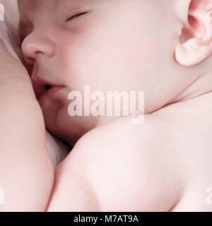 Close-up of a baby sleeping Stock Photo