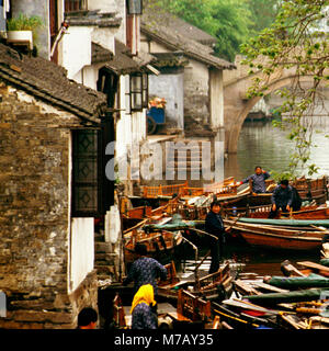 China Jiangsu Province Kunshan City Zhouzhuang Town traditional ...