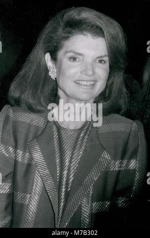 Jackie Onassis 1982 Photo By John Barrett-PHOTOlink. Photo via Newscom ...