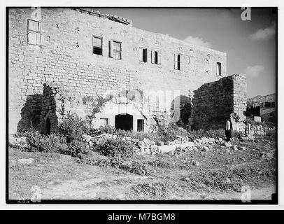 Caesarea. (Kaisarieh). West side of cathedral complex (showing St. Paul's prison) LOC matpc.03977 Stock Photo