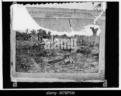 Corinth, Mississippi. Confederate Dead In Front Of Battery Robinette ...