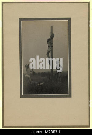 Crucifixion, profile, left, with two Roman soldiers LCCN95511121 Stock Photo