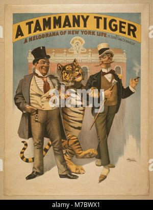A Tammany tiger a melodrama of New York life by H. Grattan Donnelly. LCCN2014636206 Stock Photo