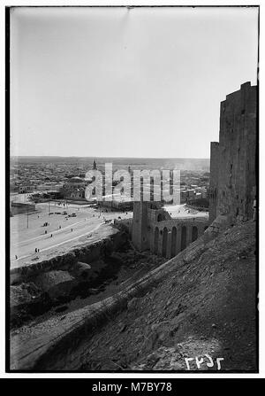 Aleppo. From the castle showing moat and entrance LOC matpc.00263 Stock Photo