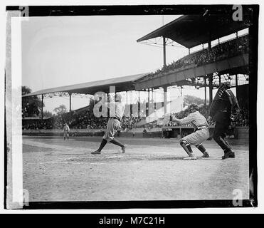 A famous photograph of Babe Ruth, the legendary baseball player ...