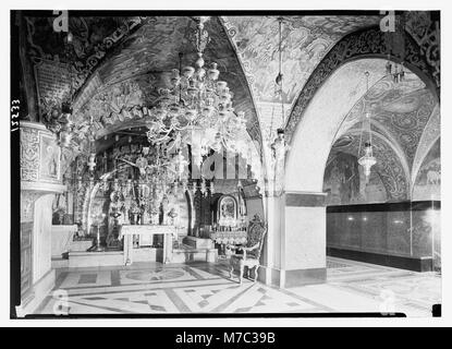 Church of the Holy Sepulchre, Greek & Latin chapels on Calvary. 1942 ...