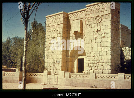 Damascus, Palmyra and Baalbek. Damascus, St. Paul's Wall, restored LOC matpc.22982 Stock Photo