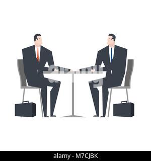 Businessman in cafe. Business dinner. Office life Stock Vector