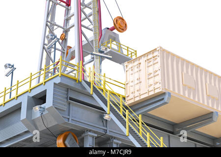 Land rig metal, close view Stock Photo