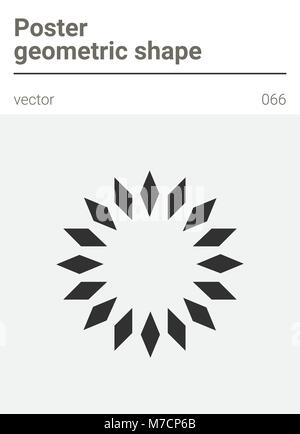 Poster minimal geometric vector shape  Stock Vector