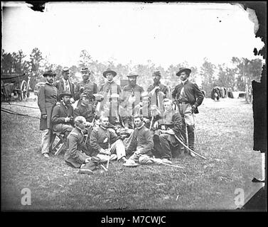 Fair Oaks, Va., vicinity. Brigade officers of the Horse Artillery commanded by Lt. Col. William Hays LOC cwpb.01023 Stock Photo